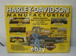 Harley-davidson Manufacturing 1994 Collectors Edition Rtr Ho Train Set Nouveau