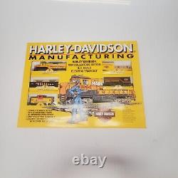 Harley-davidson Manufacturing 1994 Collectors Edition Rtr Ho Train Set Nouveau