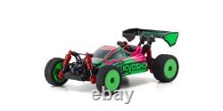 Kyosho 32093PGR Mini Z RC Buggy 4WD Ready Set Inferno MP9 TKI Rose/Vert RTR