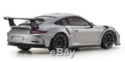 Kyosho Mini-z Porsche 911 Gt3 Rs Argent Rwd Rtr Ready Set 32321s Ems Withtracking