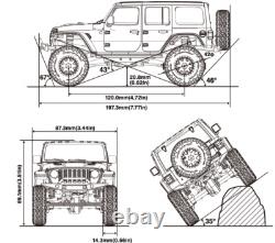Kyosho RC 1/28 Mini Z JEEP WRANGLER Rubicon Ready Set ROUGE -RTR