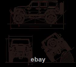 Kyosho Rc 1/28 Mini Z Jeep Wrangler Rubicon Ready Set Blanc -rtr