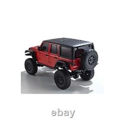 Kyosho Rc Mini-z 4x4 Set Prêt Jeep Wrangler Blimited Rubicon Rouge 32521r Rtr