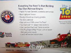 Lionel 2023110 Pixar Toy Story Train Set O 027 LC MIB Nouveau Bluetooth 2020 Scellé
