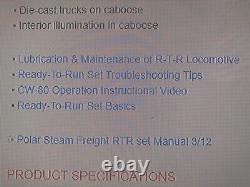 Lionel 6-30184 Le Polar Express 0-8-0 Locomotive à vapeur de fret prêt à rouler set