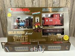 Lionel 8-81000 Gold Rush Special G-SCALE Ready-To-Run Set 1987 Tested Tracks
<br/> 
Le spécial Gold Rush Lionel 8-81000 G-SCALE Ready-To-Run Set 1987 avec pistes testées