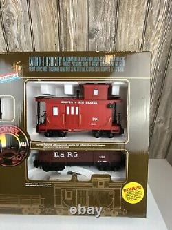 Lionel 8-81000 Gold Rush Special G-SCALE Ready-To-Run Set 1987 Tested Tracks <br/> Le spécial Gold Rush Lionel 8-81000 G-SCALE Ready-To-Run Set 1987 avec pistes testées