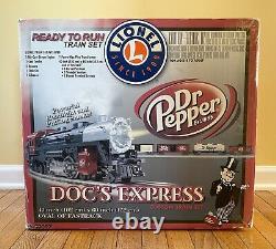 Lionel Dr. Pepper Doc's Express Prêt À Exécuter L'ensemble De Train Personnalisé O Gauge
