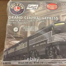 Lionel Grand Central Express Prêt À Courir Train Set 6-30195 Sons Lumières Nouveau R6