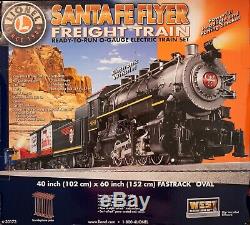 Lionel Santa Fe Flyer Train De Marchandises Prêt À Courir O-gauge Électrique Train