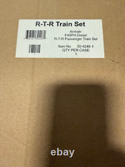 MTH Rail King Amtrak O Gauge Ensemble de Train Passager Prêt à Rouler