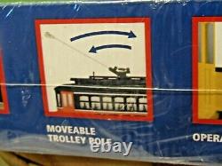 Mth NFL Football New York Jets Trolley Ready To Run Train Set Factory Scellé