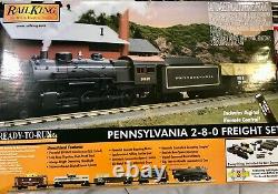 Mth Pennsylvania Merchandiser Prêt-à-run O Gauge Steam Freight Set Proto 3