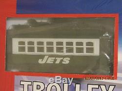 NFL Ny Jets Rtr Trolley Set Rare / Newithsaled 30-4167-1 Prêt À Courir