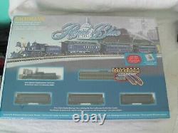 N Scale Royal Blue Old Time Complete Ready To Run Set Bachmann Nouveau Dans La Boîte 24018