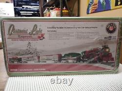 Nib Lionel Christmas Light Express Train Set Prêt À Courir O Gauge Railroad Nouveau