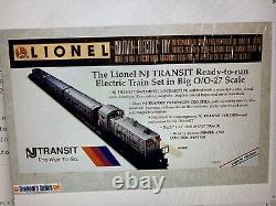 Nj Transit Ready To Run Set 6-11828 Lionel (newithmint) N'a Jamais Ouvert