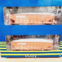 Norfolk Southern RR 40' OB 4 Bay Ballast Hopper MW 4 CAR SET Athearn 7640 HO  <br/>    <br/>Norfolk Southern RR 40' OB 4 Bay Ballast Hopper MW 4 CAR SET Athearn 7640 HO