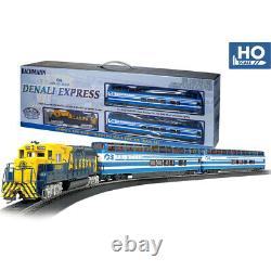 Nouveau Bachmann Denali Express Prêt À Courir Train Set Ho Scale Free Us Shipping