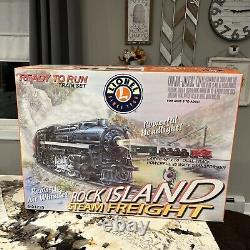 Nouveau. Lionel Rock Island Steam Freight O Gauge Prêt À Courir Train Set 6-31725