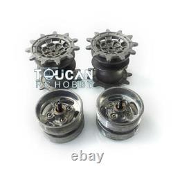Pignons et Galets Métalliques pour Tank RC RTR Henglong 1/16 Leopard 2A6 3889 2.4G