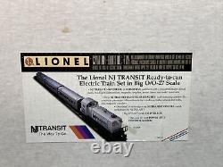 RARE Lionel O Gauge NJ Transit NW2 Prêt à l'exécution Jeu de passagers 6-11828 New Jersey