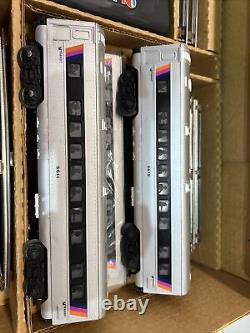 RARE Lionel O Gauge NJ Transit NW2 Prêt à l'exécution Jeu de passagers 6-11828 New Jersey