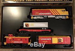 Rail Roi Prêt-à-run Fast Freight Express Mcdonald Train In Box