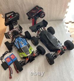Set de 2 voitures RC buggy haute vitesse 75 km/h télécommandées pour course en extérieur tout-terrain