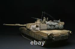 Tamiya Rc 1/16 Battle Tank M1a2 Abrams Rtr Prêt À Exécuter Ensemble Complet Construit Et Peint
