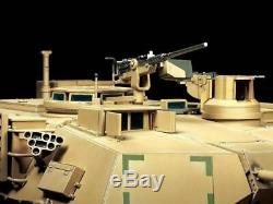 Tamiya Rc 1/16 Battle Tank M1a2 Abrams Rtr Prêt À Fonctionner Ensemble Complet Construit Et Peint