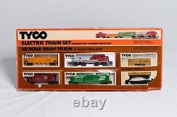 Train électrique Tyco à l'échelle HO prêt à rouler - Ensemble de fret diesel Santa Fe avec extras