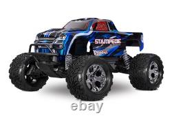 Traxxas 36354-4-BLUE Stampede BL-2S HD 1/10 2WD Monster Truck RTR, Bleu
