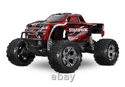 Traxxas 36354-4-RED Stampede BL-2S HD 1/10 2WD Monster Truck RTR, Rouge