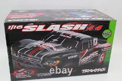 Traxxas 70054-8 Noir Slash 4x4 Mike Jenkins 1/16 RTR Ensemble Batterie + USB C Nouveau