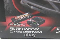 Traxxas 70054-8 Noir Slash 4x4 Mike Jenkins 1/16 RTR Ensemble Batterie + USB C Nouveau