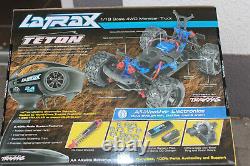 Traxxas Trx 76054-1 Black Latrax Teton 118 4wd Monstertruck Rtr Set New Boxed