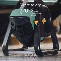 Ventilateur de sol Rtr Hd 7,56 po, 3 vitesses de ventilateur, vert avec rangement pour cordon