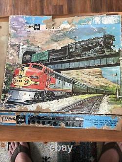 Vintage Atlas N Gauge Santa Fe Ready To Run Train Set Box Couleur Rare