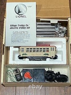 Vintage Lionel 11809 Village Trolley Company 027 Set Prêt À Run