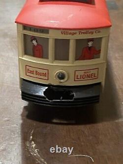 Vintage Lionel 11809 Village Trolley Company 027 Set Prêt À Run