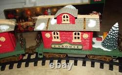Vtg New Bright Santas Village Express Animated Train Set Christmas 280-see Video
