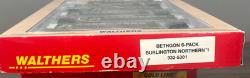 Walthers RTR Échelle HO 932-5301 Ensemble de 6 Bethgon Burlington Northern #1 NIB