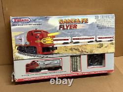 Williams par Bachmann Santa Fe Flyer O Gauge Ensemble de train électrique prêt à fonctionner Nouveau